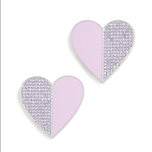 For love and lemons dahlia heart earring clip ons - Picture 1 of 4